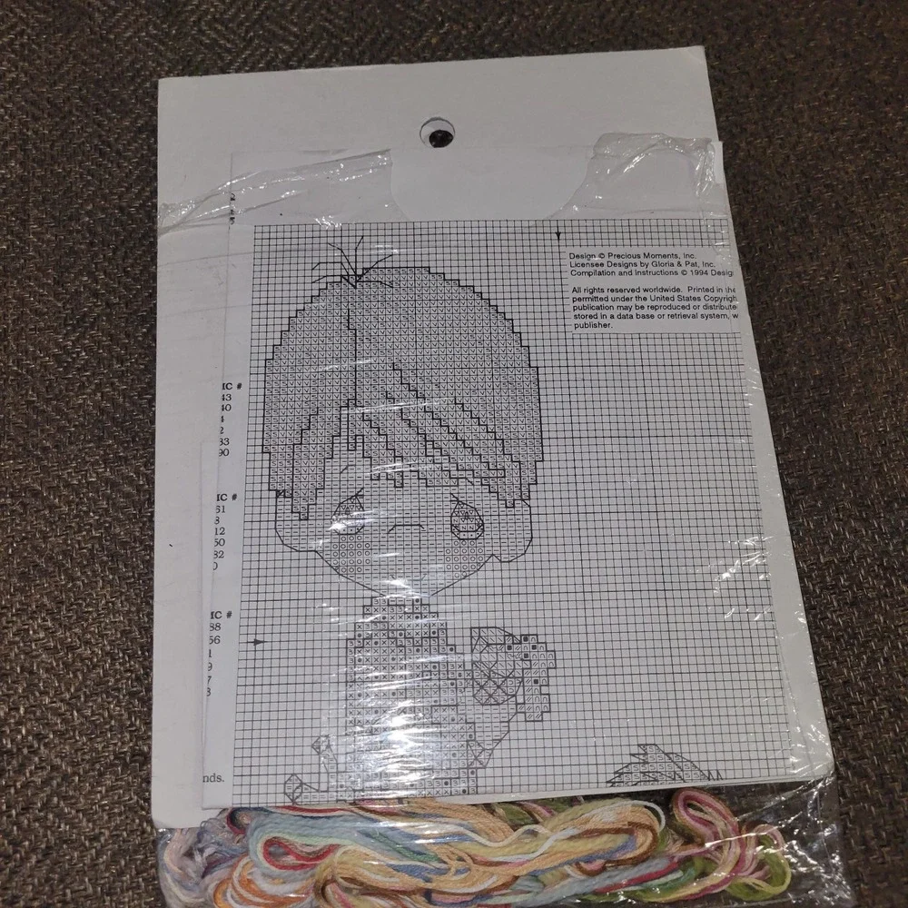 Crossstitch Precious Moments Counted‎ Cross Stitch Boy Dog Praise Tge Lord New